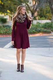 Burgundy Boots Burgundy Dress Outfit Fall Dress Outfit Winter Dress Outfits