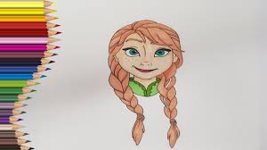 Elsa frozen fise de colorat cu printese. Deseneaza Pe Ana Din Regatul De Gheata Frozen Desenat Si Colorat Youtube