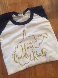 West Virginia Shirt Take Me Home Country Roads Unisex State T Shirt Baseball Tee Wv Raglan T Shirt West Vi Virginia Shirt Baseball Style Tee Coding Shirts