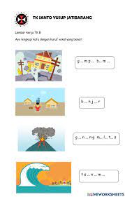 Free interactive exercises to practice online or download as pdf to print. Gejala Alam Worksheet
