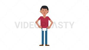 Asian Casual Man Putting on Face Mask [Animated Stock GIFs] | VideoPlasty