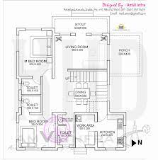 Living and dining area are situated at the middle portion of the house separated by wood. Free Floor Plan And Elevation Of 1691 Square Feet 4 Bedroom Flat Roof Villa By Amvi Infra Palakkad Kerala Floor Plans Free Floor Plans Bedroom Floor Plans