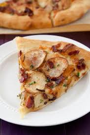 Bacon Potato And Caramelized Onion Pizza Annie S Eats Onion Pizza Recipes Food