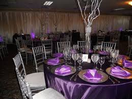 The right decor and ambience can liven up your bash and get your guests in the mood for fun. A Lovely Purple And Silver 50th Birthday Party Yelp Silver Party Decorations Purple Birthday Party 50th Birthday Celebration Ideas