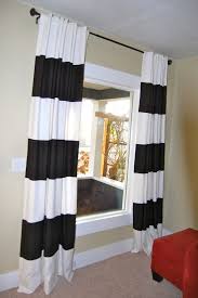 Black And White Striped Curtains Ikea Diy Black White Striped Curtains Horizontal Striped Curtains Striped Curtains Ikea White Curtains