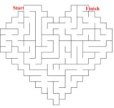 Free printable valentine maze cards that kids can have a turn doing a valentine maze puzzle. Printable Valentine Maze Game Can You Find Your Way Through This Heart Valentines School Valentines Games Kindergarten Valentines