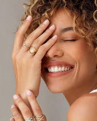 Thumb Rings For Women YeGieonr Shell Gold Signet Ring