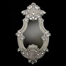 Exquisite Clear Swarovski Crystal Mirror 12x22 Mirror Swarovski Crystals Swarovski Mirror