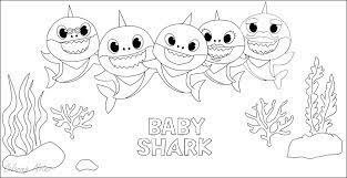 Just when he thinks he finally has them a (very big) friend of the little fishies steps in to save the day! Baby Shark Coloring Pages For Kids Easy And Free Shark Coloring Pages Baby Shark Coloring Pages Baby Shark Coloring Pages Free Printable