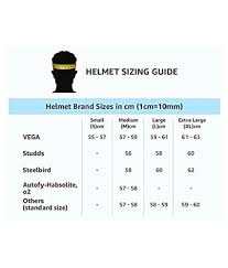 Helmet Size Chart Studds