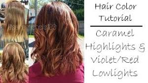Side swept waves for ash blonde hair. Fall Hair Color Tutorial Caramel Blonde Highlights Violet Red Lowlights Youtube