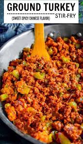 Best Ground Turkey Stir Fry Turkey Stirfry Turkey Stir Fry Easy Chicken Recipes Turkey Recipes