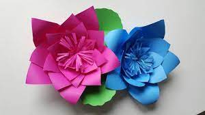Kağittan (fon kartonundan) dekorati̇f çi̇çek yapimi/ paper flower making. Kartondan Cicek Nasil Yapilir Hayat Hilesi Youtube