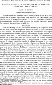 Image result for Trail Making Test