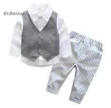Bebeklere örgü yelek modelleri, patikler, hırkalar ve kazaklar. E Bainel 2020 Yeni Bebek Erkek Beyefendi Takim Elbise Bebek Yenidogan Giyim Setleri Cocuklar Yelek Gomlek Cizgili Pantolon 3 Adet Setleri Cocuk Takim Elbise Baby Boy Gentleman Suit Baby Boy Gentlemanboy