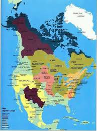 The Americas Colored By Native Americans Linguistic Groups Indian History Native American Tribes Native American History
