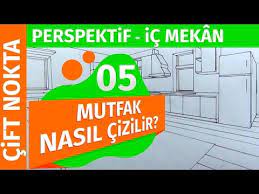 Ic Mekan Mutfak Cift Noktali Perspektif Mersin Resim Kursu Nasil Cizilir Perspective Youtube Perspektif Cift Resim