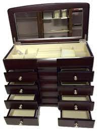 Intercept silver & jewelry care company carries all the products you need to protect your silver jewelry and other precious metals from tarnish and corrosion. Elegance Jewelry Box 4 Drawer Anti Tarnish Felt Transitional Jewelry Boxes And Organizers By Elegance Silver Houzz