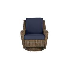 Alibaba.com offers 1,127 swivel patio chairs products. Hampton Bay Outdoor Rocking Chair Brown Swivel Blue Cushions Patio Furniture Ebay