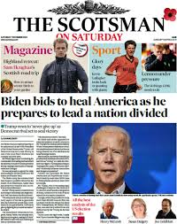 Image captionthe daily express calls joe biden's inauguration the birth of an era of hope. Scotland S Papers Biden Bids To Heal As Trump Vows To Fight On Bbc News