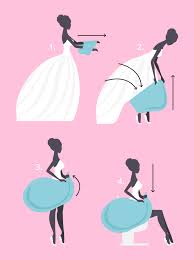 Mit Brautkleid Auf Die Toilette So Klappt Es Notfallkorbchen Hochzeit Hochzeit Braut