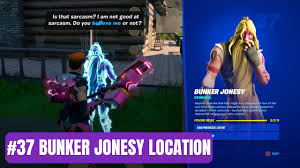 Found with bunker jonesy outfit near a snowy bunker location find out how to complete fortbyte #26. Bunker Jonesy Character All Locations 37 Fortnite Character Collection Youtube