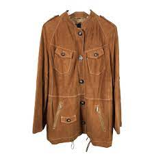 Marina Sport Leather Jacket Size 42 Women Condition Fair Emmy