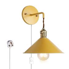 Bathroom vanity light with on off switch. Wall Sconce Lamps Lighting Fixture With On Off Switch And Practical Plug Grey Macaron Wall Lamp E26 Edison Copper Lamp Holder With Frosted Paint Body Bedside Lamp Bathroom Vanity Lights Vanity Lighting Fixtures