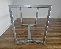Steel Dining Table Frame Aura Metal Table Legs Steel Table Legs Iron Table Legs Industrial Furniture In 2020 Steel Table Legs Iron Table Legs Dining Table Legs