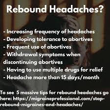 How could i cause a headache. 5 Massive Tips To Stop Rebound Migraines And Headaches Migraine Professional
