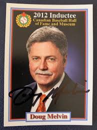 Doug Melvin signed card