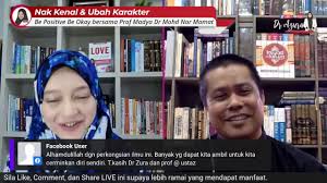 Setiap muslim adalah dai'e tanpa perlu perlantikan khas dal untuk mengubah satu dunia, ia mestilah bermula dengan mengubah diri kita. Nak Kenal Dan Ubah Karakter Bersama Prof Madya Dr Mohd Nor Mamat Dan Dr Hjh Azura Hashim Youtube