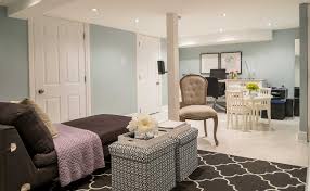 Here's how we went from bare, empty basement to a modern finished space! Basement Building Extension Refresh Renovations United States