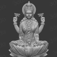 Gajalaxmi 2.5D model for 3D printing , Vicky Kapure
