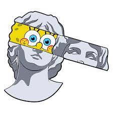 Spongebob Greek Statue Pegatinas Bonitas Dibujos Tribales Dibujos Psicodelicos