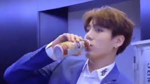 Many of his fans rushed to order the . Jungkook Drinking Jungkook Bts Fagacy