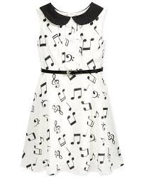 Crystal Doll Girls Music Note Dress Girls 7 16 Kids Baby Macy S Music Note Dress Big Girl Clothes Clothes
