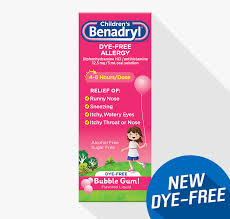 Children S Benadryl Dye Free Allergy Liquid Allergies Bubble Gum Flavor Childrens Benadryl Dosage