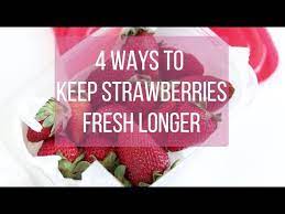 What is the best way to preserve strawberries? How To Keep Strawberries Fresh Longer 3 Ways To Store Strawberries Longer Youtube