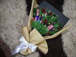 .cara mudah& bajet membuat jambangan bunga coklat канала vees florist. Diy Chocolate Bouquet