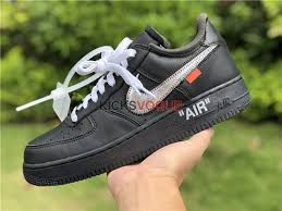 Custom Air Force 1 Off White Black Nike Air Force 1 07 Virgil X Moma Off White