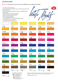 Winsor Newton Professional Watercolor Chart Pdf
