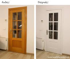 Como Pintar Puertas De Madera En Blanco Antes Y Despues Decoracionantesydespues Dipingere Una Porta Porte In Legno Rinnovamento Del Bagno