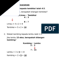 Nombor dan operasi tahun 6 49 contoh buku amanah saham (pelaburan) 58. Nisbah Dan Kadaran Tahun 6