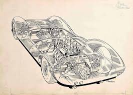 Spotted matte colours part 121. Original Cutaway Drawing Of The Lotus 30 Racing Car By Brian Hatton 2 Cars Coloring Pages Expensive Sports Cars Vintage Drawing