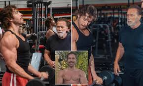 Arnold Schwarzenegger helps train love child Joseph Baena for his first  bodybuilding competition