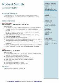 One just has to know where to look. Fitter Resume Samples Qwikresume