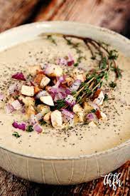 Raw Vegan Cream Of Mushroom Soup Recipe Vegan Soup Recipes Raw Food Recipes Raw Vegan Recipes