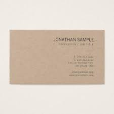 Brown Kraft Paper Elegant Modern Plain Luxury Business Card Zazzle Com Luxury Business Cards Brown Kraft Paper Business Card Minimalist
