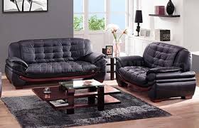 Find living room collections that blend perfectly with your existing decor. Black Leather Sofa Loveseat Modern Elegant Living Room Set